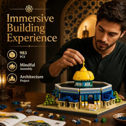 Dome of The Rock Micro Mini Building Blocks Sets 983 PCS - style: Dome of The Rock