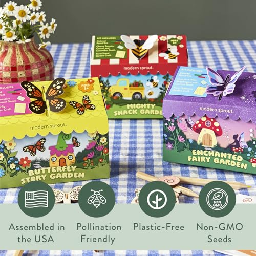 Modern Sprout Magical Minds Garden Kit - Seed Starter Kit for Kids
