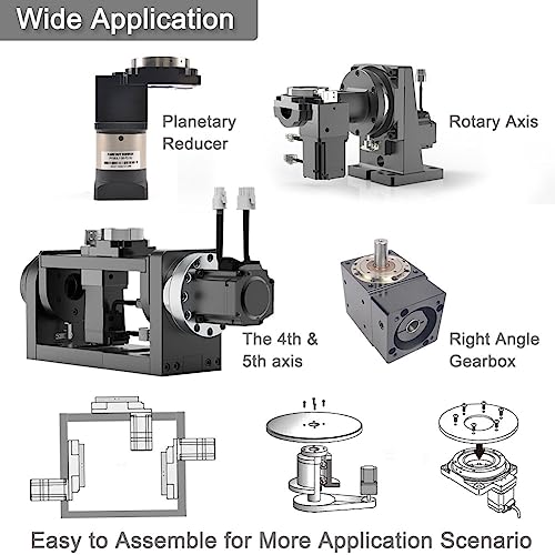 Hollow Rotary Actuator High Accuracy Hollow Rotating Platform Rotary Positioners, Fitting Nema 23 Stepper Motor, Substitutable for Direct Drive Motor and Cam Indexer - size: DN 130, style: Ratio 18:1