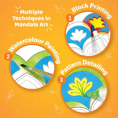 Imagimake Mandala Art Kit, 12 Creative Activities for Kids Ages 8+ - style: Mandala Art Kit