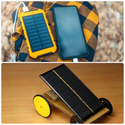 MECCANIXITY 2Pcs 2V 0.12W 60mA Mini Solar Panels, Small Polycrystalline Solar Cell Panel with Cable for DIY Electric Toy Materials Kits Charger - style: 2V 0.12W 60mA