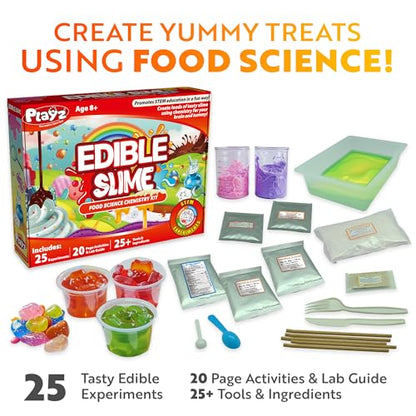 Playz Edible Slime Candy Making Kit for Kids Age 8-12 Years Old w/ 25+ Fun - style: Edible Slime