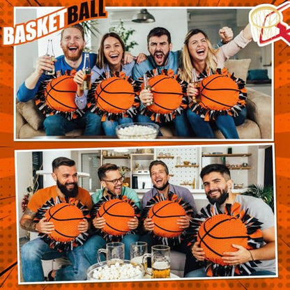 Weysat 6 Sets Basketball Tied Pillow Craft Kit No Sew Basketball Pillows - style: Basketball