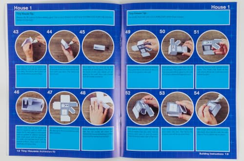 Tiny Houses Architecture Kit: Build Your Own Cardstock Paper Models, Furniture & Trailer with Blueprints, Scale Ruler & Roof Slope Calculator | DIY Craft for Teens & Adults