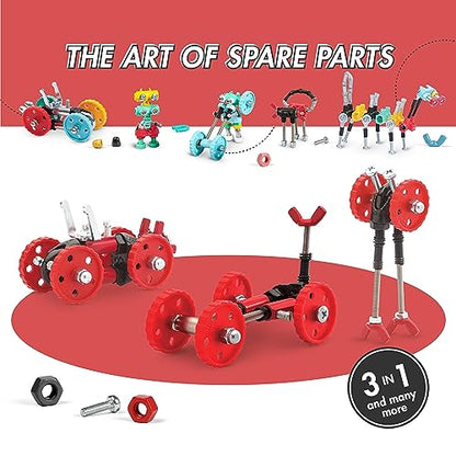 The Off Bits Vehicle Stem Building Toys, Educational Build Your Own Robot Toy for Kids Age 6 7 8 9+ Year Old Boys & Girls, Stem Engineering Kit, Construction Toys Steam Gift Ideas - FormulaBit