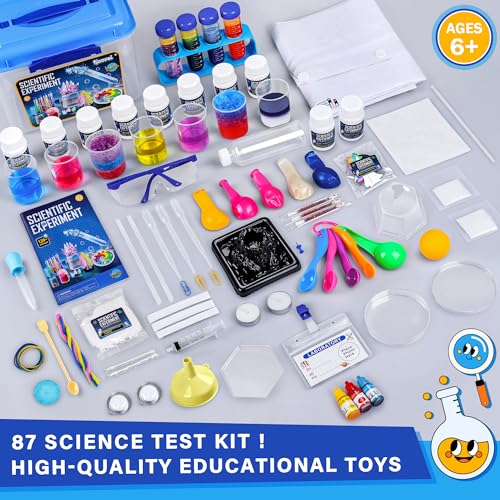 Science Kit for Kids,120 Science Lab Experiments,Scientist Role Play - style: Science kit with 120 experiments
