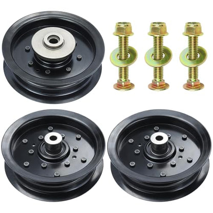 GELASKA 2 Pack 532196106 Husqvarna Idler Pulley with 532196104 Idler Pulley - color: A6 2x196106+1x196104