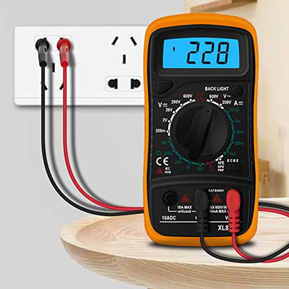 Soldering Iron Kit, 60W Adjustable Temperature, Digital Multimeter, 5pcs Soldering Tips, Wire, Stand, Desoldering Pump, Solder Wick, Tweezers, Welding Tool - color: Blue