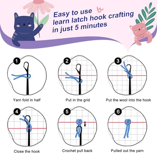 Ginkgo Leaf Latch Hook Kits for Adults Kids Beginners Fall Latch Hook Rug Kit Autumn Pre-Printed Hook and Latch Carpet Making Kits Cross-stitch DIY Wall Hanging Crochet Set 20x15 In. Craft Gift - color: Ginkgo Leaf Rug