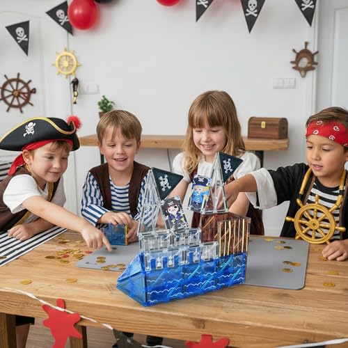 Bmag Magnetic Tiles for Kids,32 PCS Pirate Set with 3D Magnet Building Blocks, STEM Educational Toys for Preschool Learning, Gift for Boys & Girls Age 3 4 5+ - size: 32Pcs