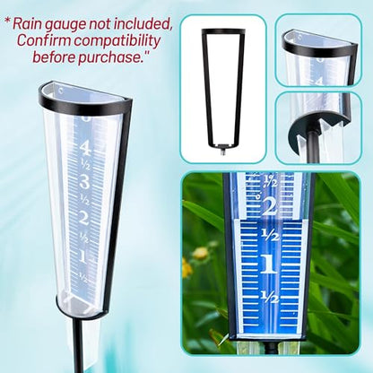 Rain Gauge Stand Replacement for AcuRite 00850A3, Freestanding Adjustable Rain Gauge Holder Mount Accessory, 13.9 in or 23.3 in, Rain Gauge Not Included