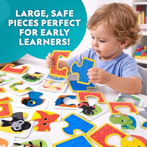 National Geographic Kids Animal Matching 2 Piece Puzzle Games for Toddlers