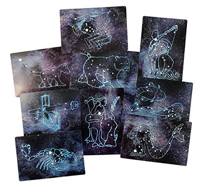 Roylco Astronomical Constellation Cards, Light Table Activity, STEM Educational Flashcards, Large and Easy to use, Sturdy, Water Resistant, Quality