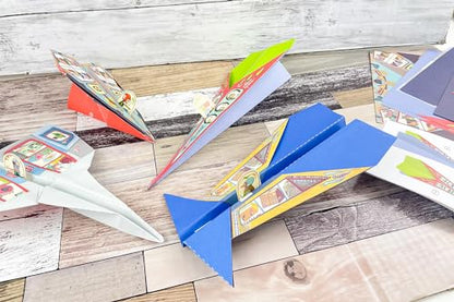 Djeco Planes Origami Paper Craft Kit – Level 3 - style: Planies