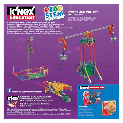 K'NEX Education - STEM Explorations: Levers & Pulleys Building Kit ‚ Kid Construction Play‚ Ages 8+