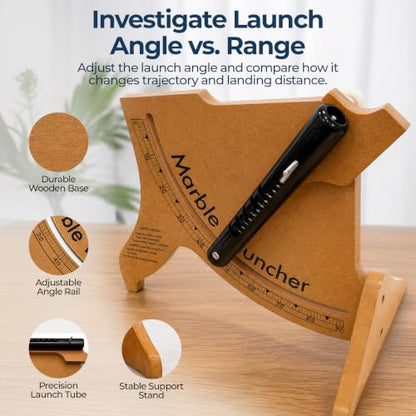 Projectile Motion Marble Launcher, 5 Speeds, PROLCH