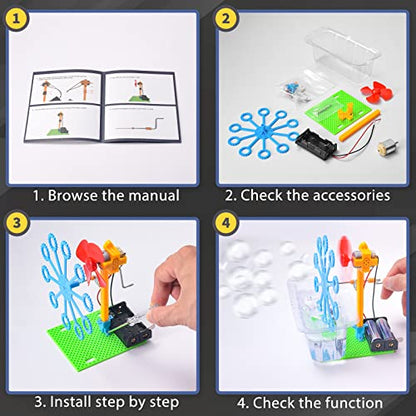 11 Set STEM Science Kits, Robotics Activities Projects Experiments for Kids, Build a Robot Kit for Girls, DIY Crafts for Boys 7+ Year Old, Engineering Toys Electronic Gifts for 6-12 yr