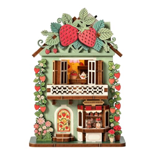 3D Puzzle Fridge Magnet,Decorative Refrigerator Magnet with LED Light - size: Strawberry Shop