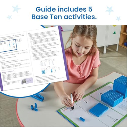 hand2mind Interlox Base Ten Blocks Activity Set, 133 Pieces - style: Interlox Plastic