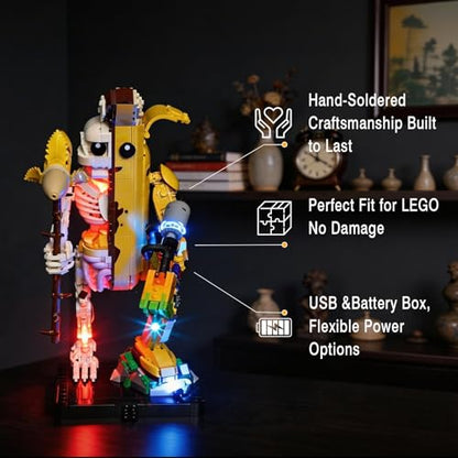 Vaodest Led Light for Lego 77072 Fortress Peely Bone Set,Design and Configuration Compatible with Model 77072(Led Light Only, Not Building Block Kit) - style: 77072 Peely Bone Set