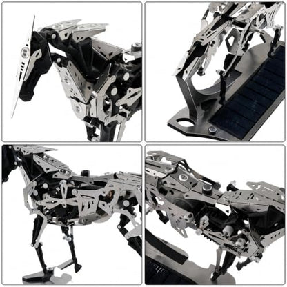 Solar Mechanical Horse, 3D Metal Puzzles for Adults, Automaton Desk Art