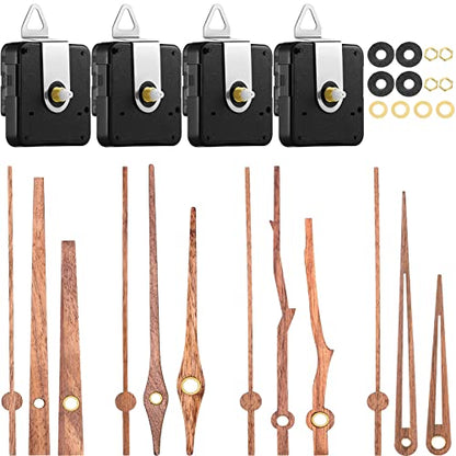 Mudder 4 Pcs Clock Mechanism Replacement Kit, Fit for 12 Inch Clock, 13 mm - size: Fit for 12 Inch Clock, 13 mm