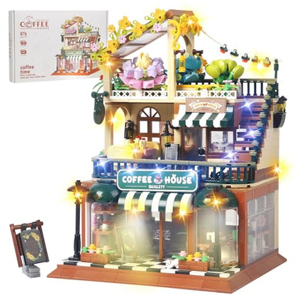 Coffee Shop House Architecture Building Blocks Set not Compatible with lego