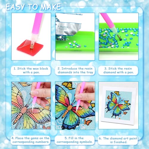 Libfx Diamond Art Kits for Kids with Frame Diamond Art for Girls Boys Beginners Arts and Crafts Birthday Gifts (Leopard) - color: Leopard