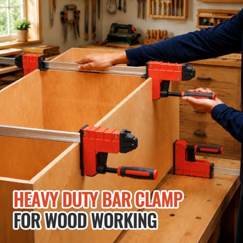 4 Pack 48 Inch Parallel Clamps for Woodworking Heavy Duty Bar Clamp - size: 48 Inch
