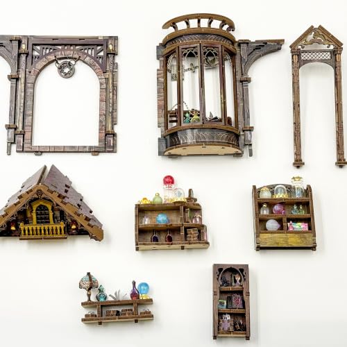 Book Nook Kit DIY Miniature House 3D Wooden Puzzle - Myriad Realms Club - color: Myriad Realms Club