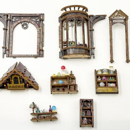 Book Nook Kit DIY Miniature House 3D Wooden Puzzle - Myriad Realms Club - color: Myriad Realms Club