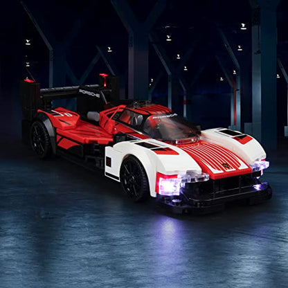 BrickBling LED Lighting Compatible with Lego Speed Champions Porsche 963 76916 Model Car; New 2023 Light kit Compatible with Lego Porsche 963; Light up Your Race Car-No Model - style: 76916 Light