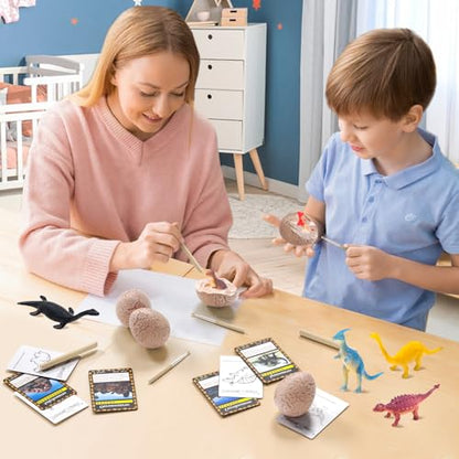 Dinosaur Eggs-Dig a Dozen Dino Egg Kit for Kids - Dinosaur Toys Gift for Boys 3-12 Year Old -12 Dino Eggs Dig Excavation Kit- Stocking Stuffers STEM Activities-Party Gifts for Boys & Girls