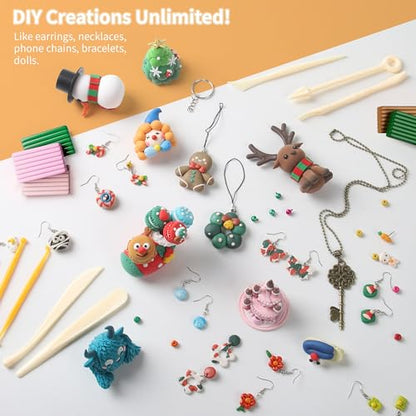 Aestd-ST Polymer Clay 82 Colors, Oven Bake Modeling Clay for Kids & Artists - color: 82 Colors