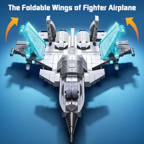 J-15 Fighter Jet Military Aircraft Building Kit for Boys 8–12 - color: Gray