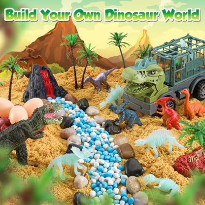 FRUSE Dinosaur Sensory Sand Kit,Sensory Bin Sand Toy,Dinosaur Toys for Kids