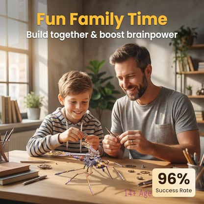 3D Metal Model Kits for Adult - Mechanical Mosquito-Building DIY Projects Insect Bug Hobby Kit Arts and Crafts Sets-Father's Day & Birthday Gift Ideas(Mechanical Mosquito Y) - style: Mechanical mosquito Y