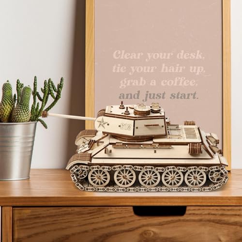 3D Wooden Puzzles for Adults, DIY Tank Model Building Kit
