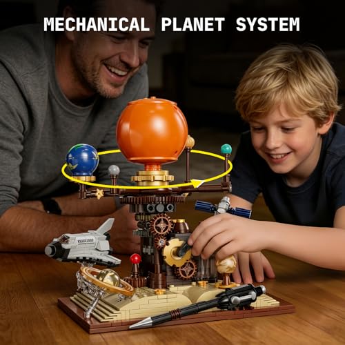 Spinning Solar System Building Block Set 672PCS Planetary Orbit Model