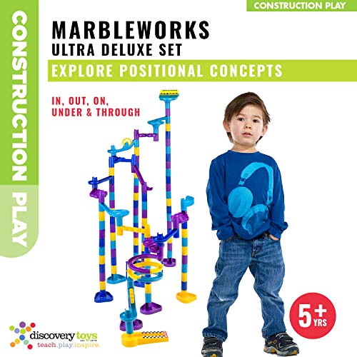 Discovery Toys MARBLEWORKS® Marble Run Ultra Deluxe Set | Kid-Powered Learning | STEM Educational Building Block Toy Learning & Childhood Development 5 Years Old and Up - style: Ultra Deluxe Set