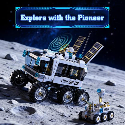 Lunar Rover Building Blocks Set for Boys Ages 8-12, STEM Space Toys for Kids to Assemble a Big Lunar Rover, Best Present for Boys and Girls Aged 8-14 (626PCS)