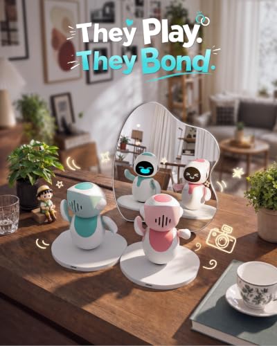 ENERGIZE LAB Eilik –Your Desktop Companion Full of Personality with Expressive Animations & Reactions, Touch-Responsive Play, Mini Games, Robot for Adults & Kids