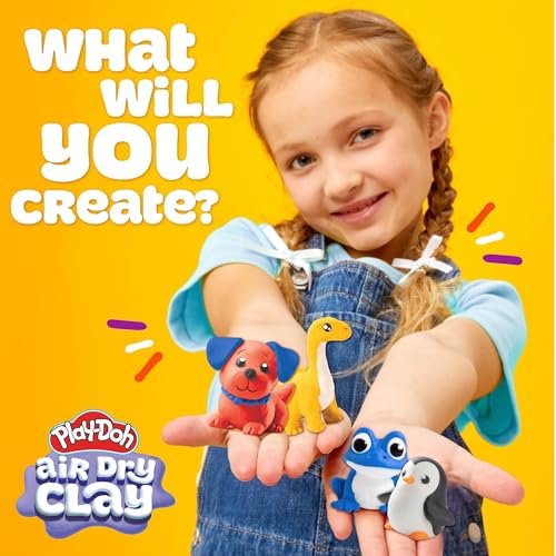 Play-Doh Air Dry Clay Case, Scented Variety Pack, 13 Air-Dry Clays, Fun Molds, Wiggly Eyes, and Sculpting Tool, Arts and Crafts Supplies, Modeling Clay, Fun Kids Activities, Pottery - color: Air Dry Clay Case, size: 13 Pack