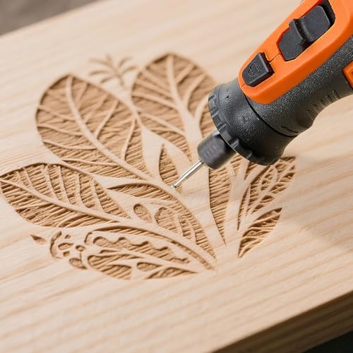 VEVOR 136-Piece Cordless Rotary Tool Kit, DC8V Portable Mini Power Rotary Tool, 5 Speeds 5000-30000RPM Multi-Purpose DIY Tools for Engraving, Sanding, Polishing, Carving, Grinding, Cutting, DIY Craft - style: 136PCS