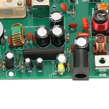 AM Transmitter Kit,Radio Medium Transmitter Adjustable 530‑1600KHZ DIY for School Experiment, 20‑500 MW, 2‑5m Antenna, 3.5mm Sound Input, PCB Material