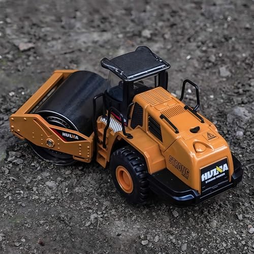 Gemini&Genius Rigid Road Roller, Steamroller Construction Site Vehicle Toys - color: 1:60 Road Roller