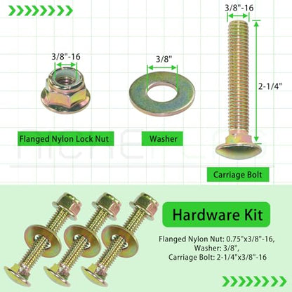 2 Pack 532196104 Idler Pulley for Husqvarna/Craftsman 48 54 Z254F - color: A05 2x532196104