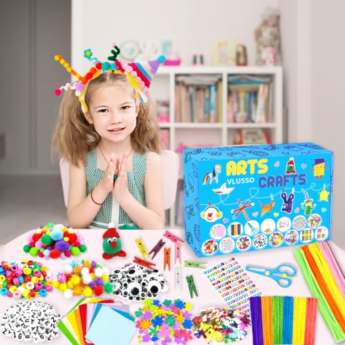 VLUSSO DIY Arts and Crafts Supplies Kit Materials Set for Kids and Toddlers - size: 2000pcs-3