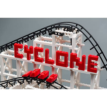 CDX Blocks: Cyclone - 900+ Pieces, Building Brick Set, Gravity Powered Roller Coaster Model, Promotes STEM Learning - style: Cyclone