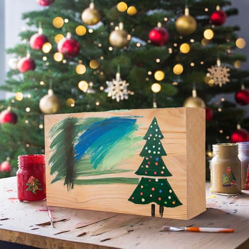 Bright Creations Unfinished MDF Wood Board - 5 x 3 x 1 in, Pack of 4 - Smooth Surface for Paint & Stain - Wood Pieces for Crafts - size: Rect. 5x3x1in